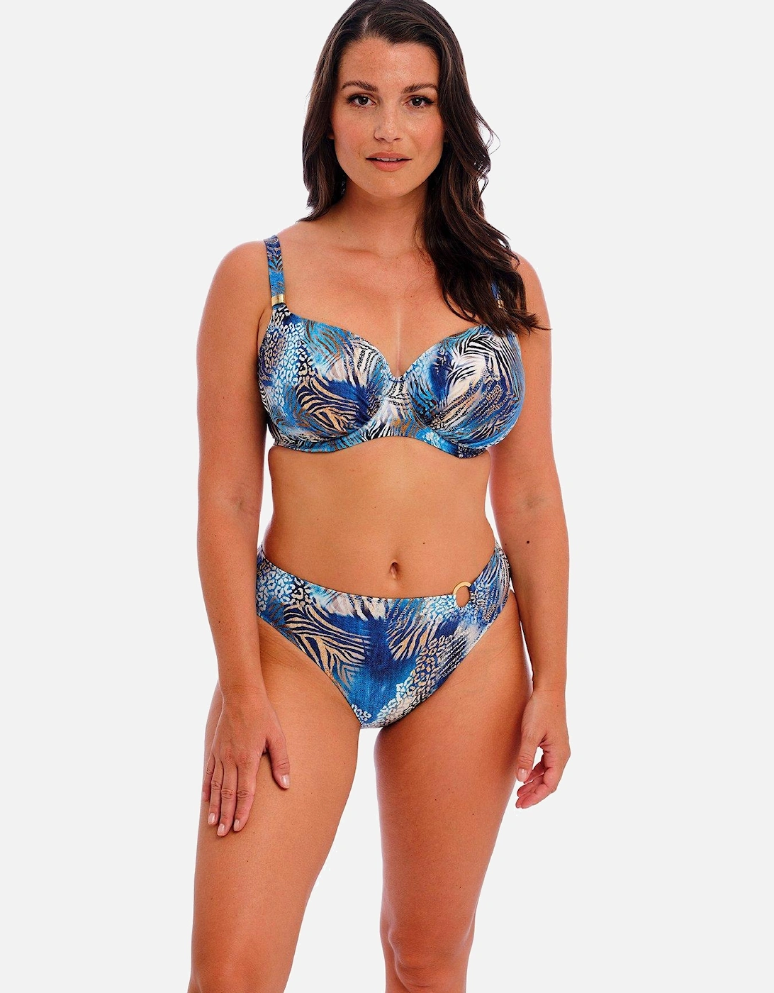 Seraya Sands Underwired Gathered Full Cup Bikini Top - Multi, 3 of 2