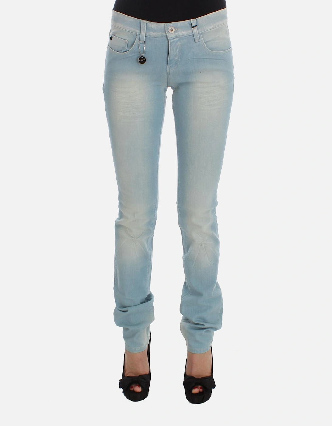 Straight Leg Jeans Women - Blue Jeans, 7 of 6