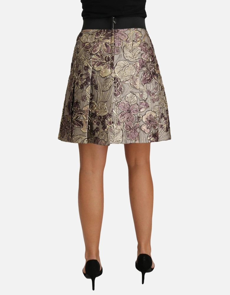 Dolce Gabbana Floral Brocade Mini Skirt Women - Multicolor