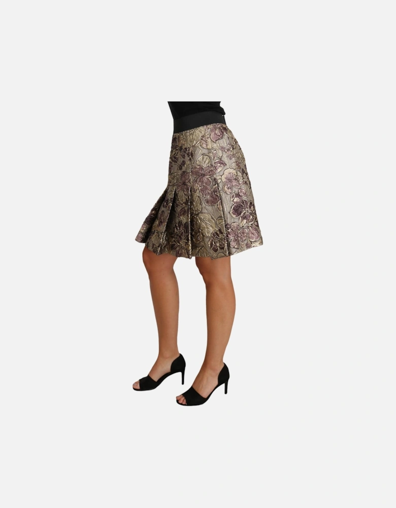 Dolce Gabbana Floral Brocade Mini Skirt Women - Multicolor