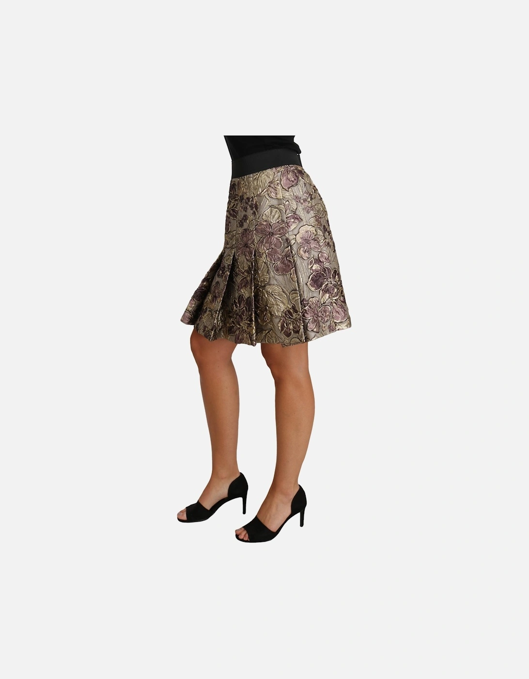 Dolce Gabbana Floral Brocade Mini Skirt Women - Multicolor