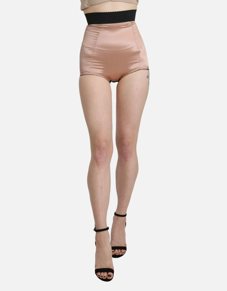 HighWaist Satin Shorts Silk Shorts Women - Beige