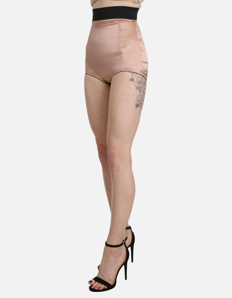 HighWaist Satin Shorts Silk Shorts Women - Beige