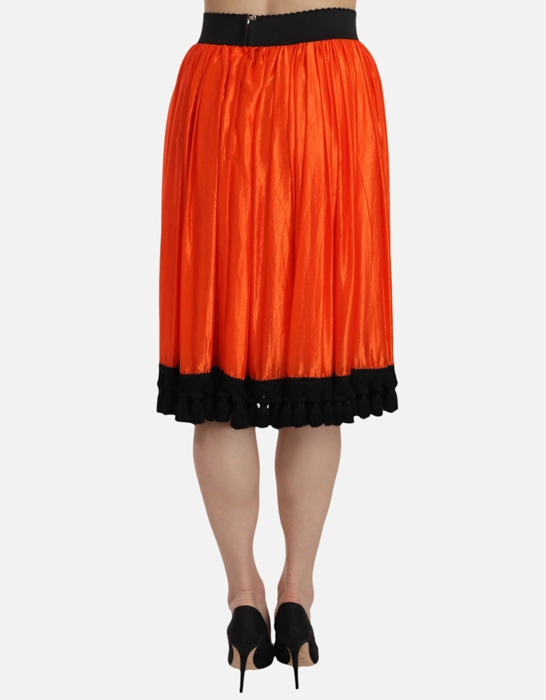 Dolce Gabbana Silk Aline Skirt Women - Black