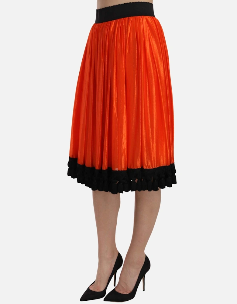 Dolce Gabbana Silk Aline Skirt Women - Black