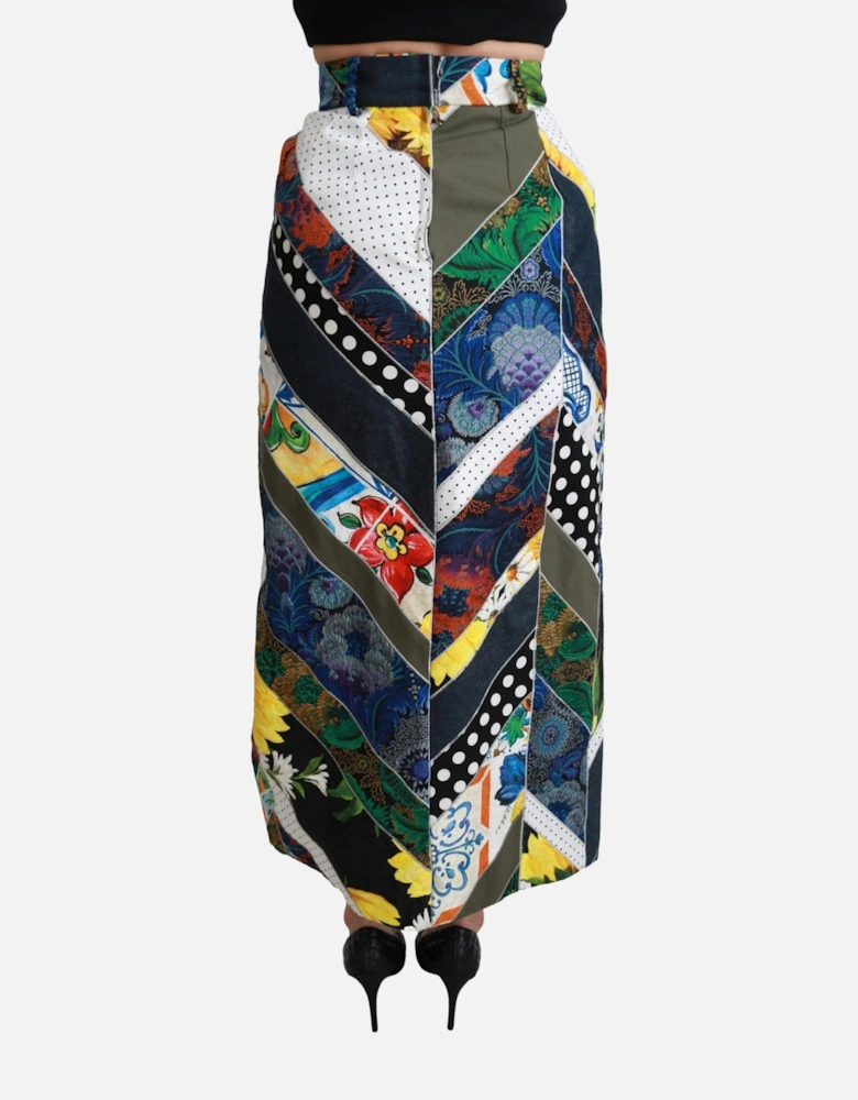 Dolce Gabbana Patchwork Pencil Skirt Women - Multicolor