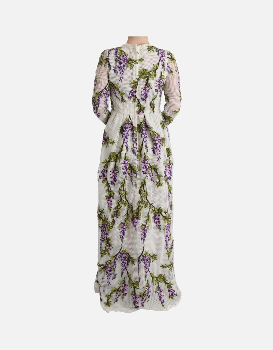 Wisteria Maxi Dress Long Sleeve Floral Women - White Dresses