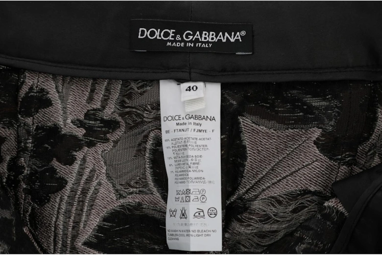 Dolce Gabbana Floral Brocade Shorts HighWaisted Women - Gray