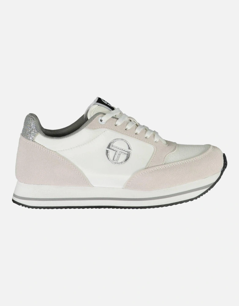 Laced Sports Shoe with Contrasting Details Embroidery Logo Women -