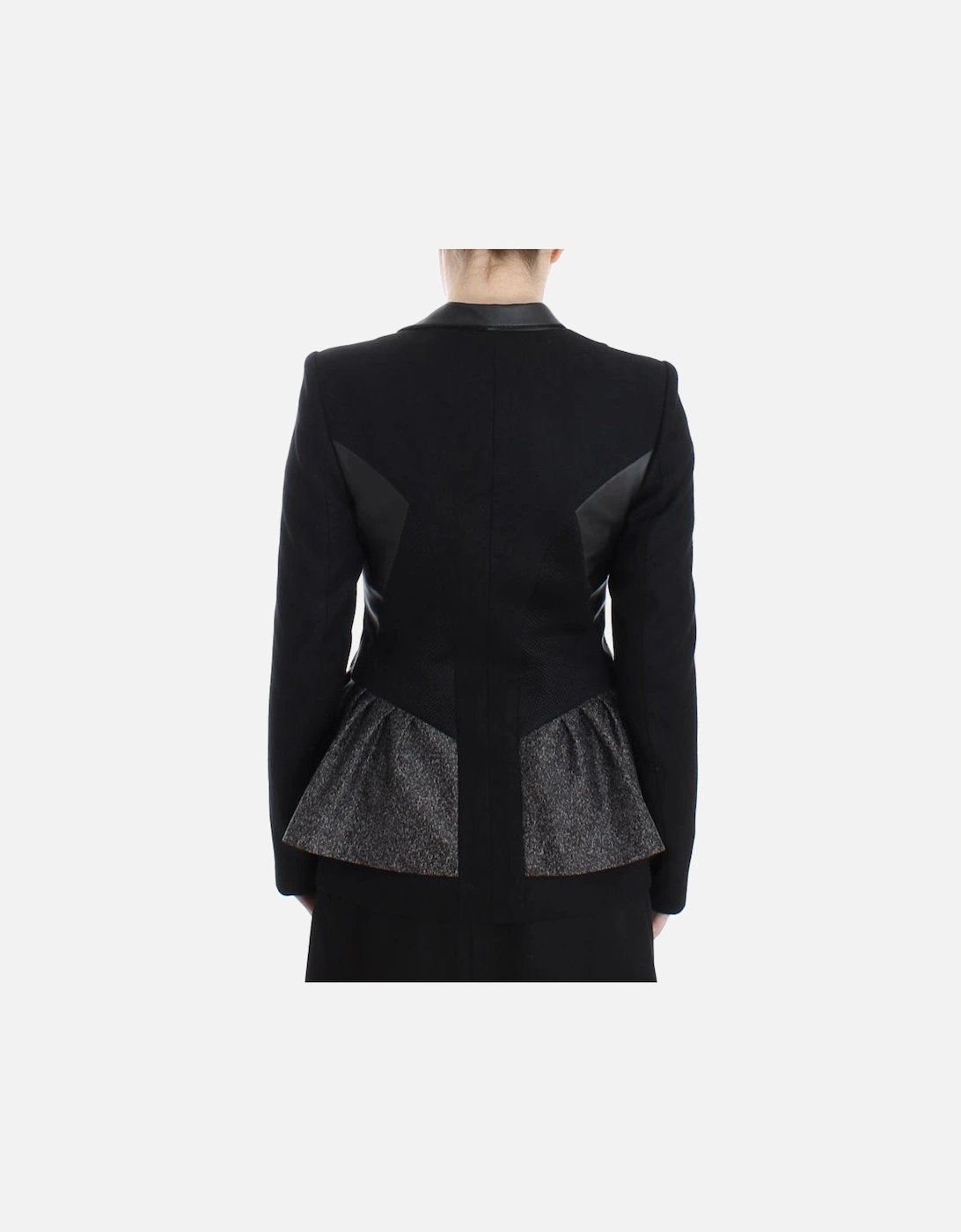 Asymmetrical Peplum Blazer Women - Black Jackets