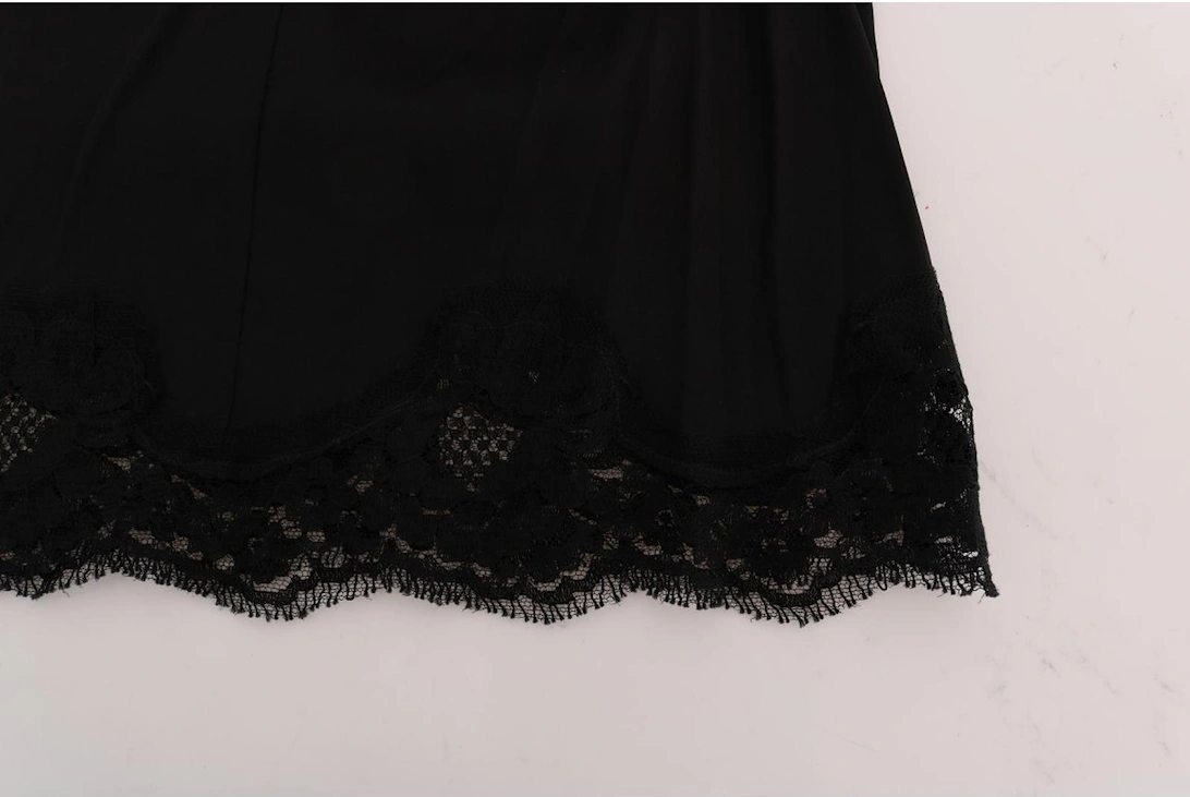 Dolce Gabbana Lace Mini Skirt Aline Women - Black
