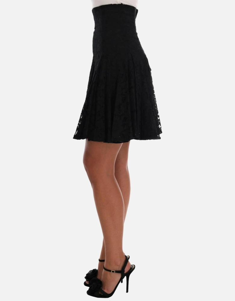 Dolce Gabbana Lace Mini Skirt Aline Women - Black