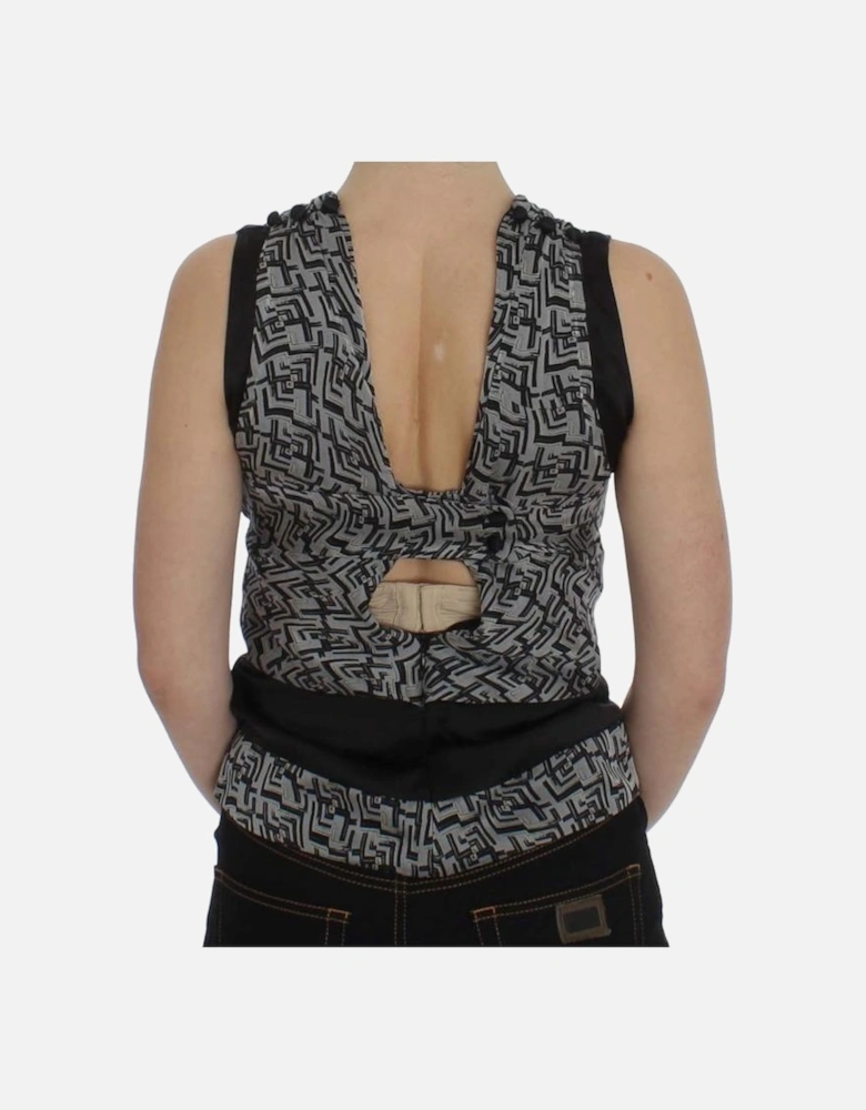 Sleeveless Geometric Top Women - Gray T-Shirts