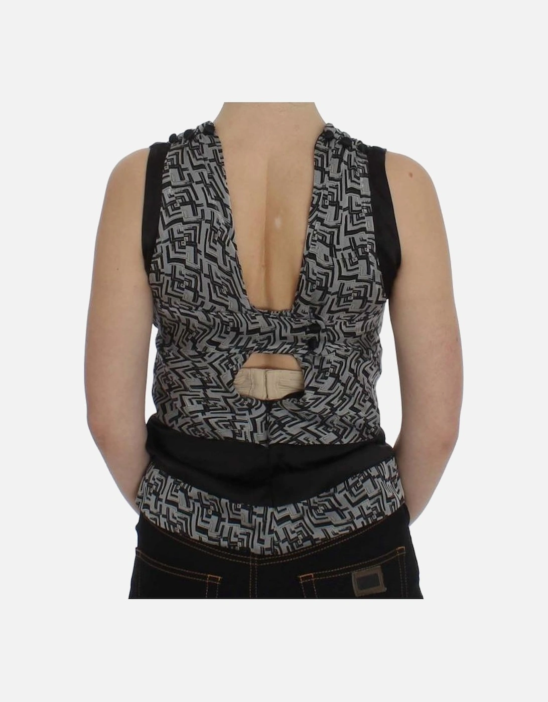 Sleeveless Geometric Top Women - Gray T-Shirts