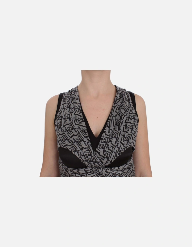 Sleeveless Geometric Top Women - Gray T-Shirts