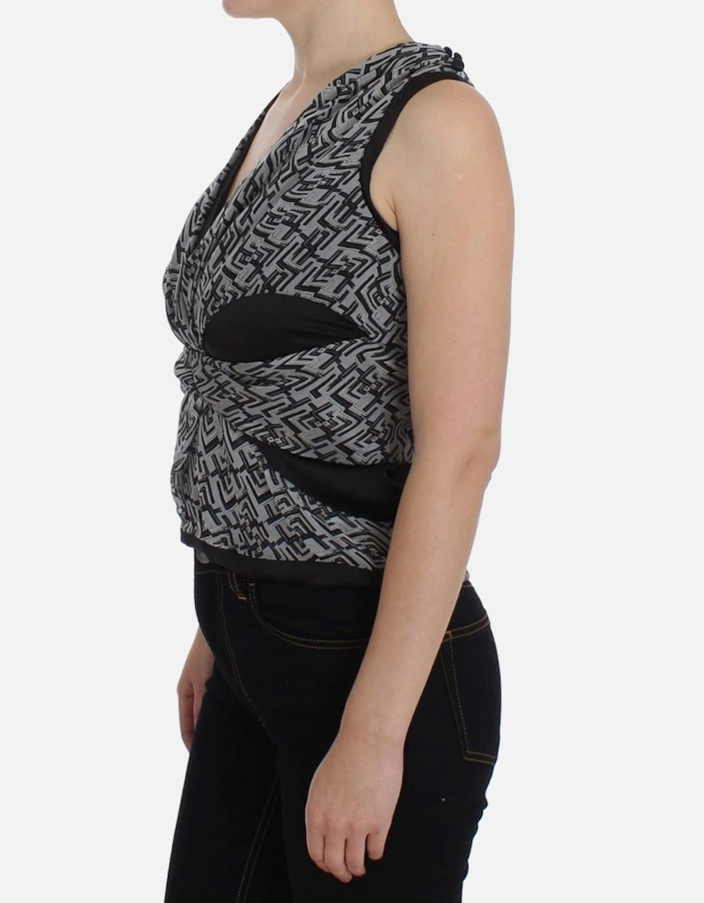 Sleeveless Geometric Top Women - Gray T-Shirts