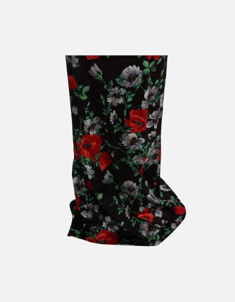 FloralPrint Silk Gown Maxi Dress Women - Multicolor Dresses