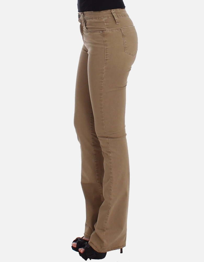 Bootcut Jeans Women - Beige Jeans