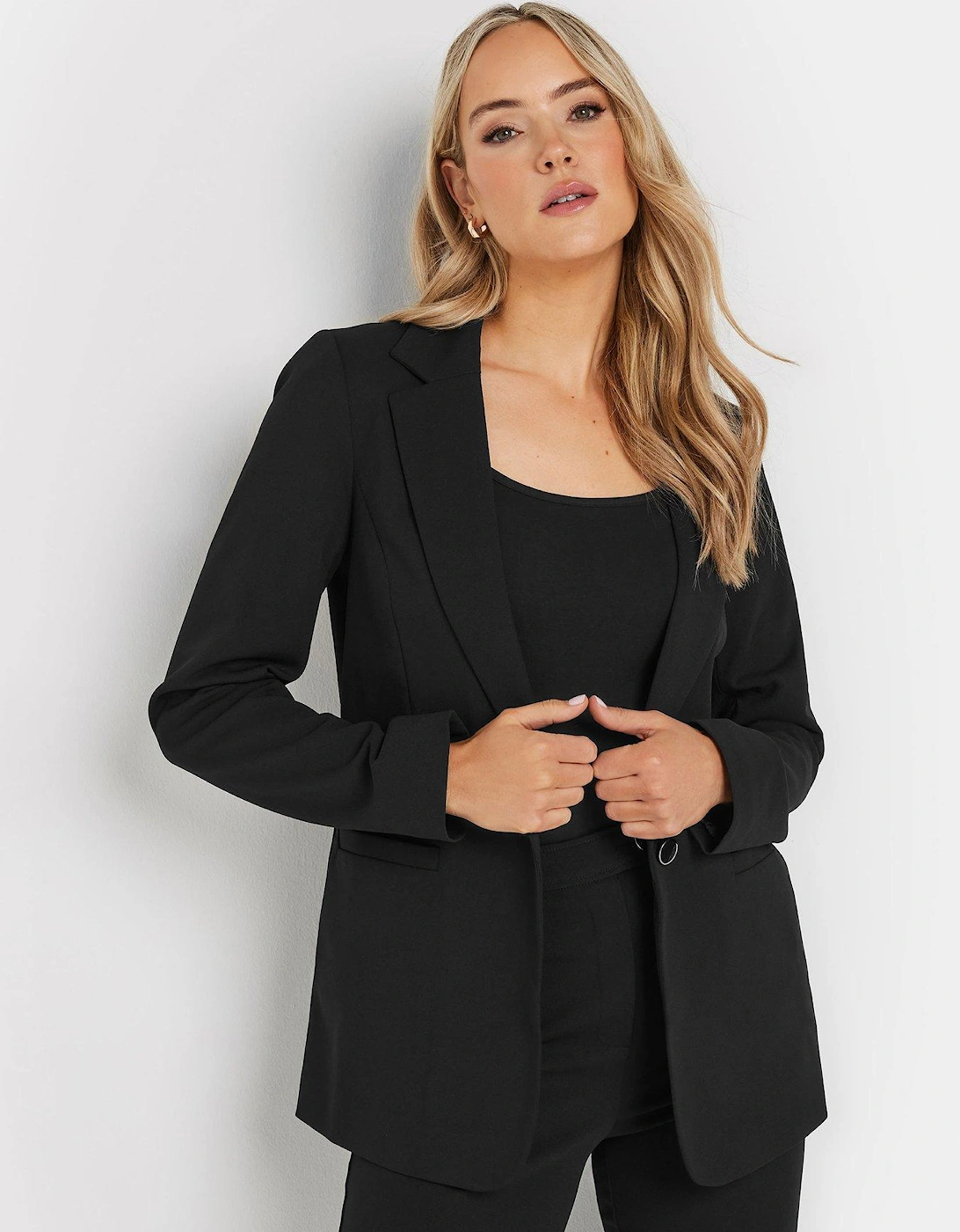 Stretch Tailored Blazer - Black, 2 of 1