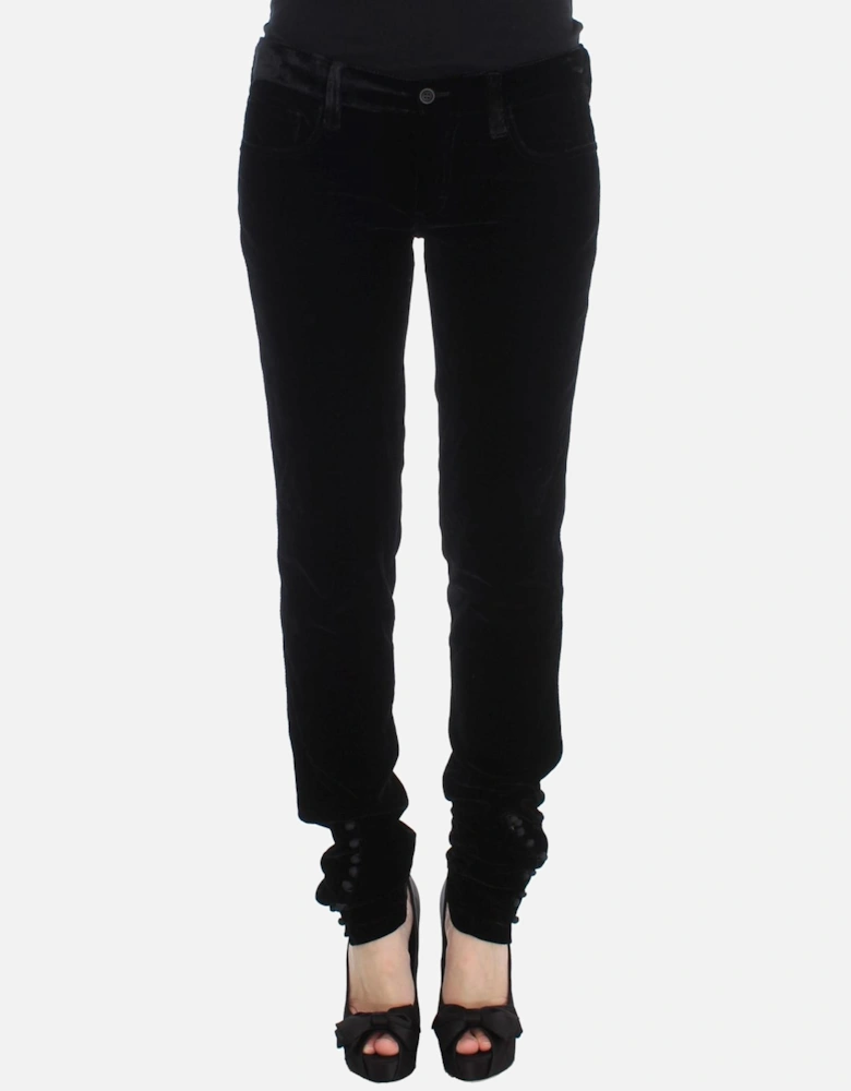 Velvet Trousers Black Velvet Pants Women Jeans