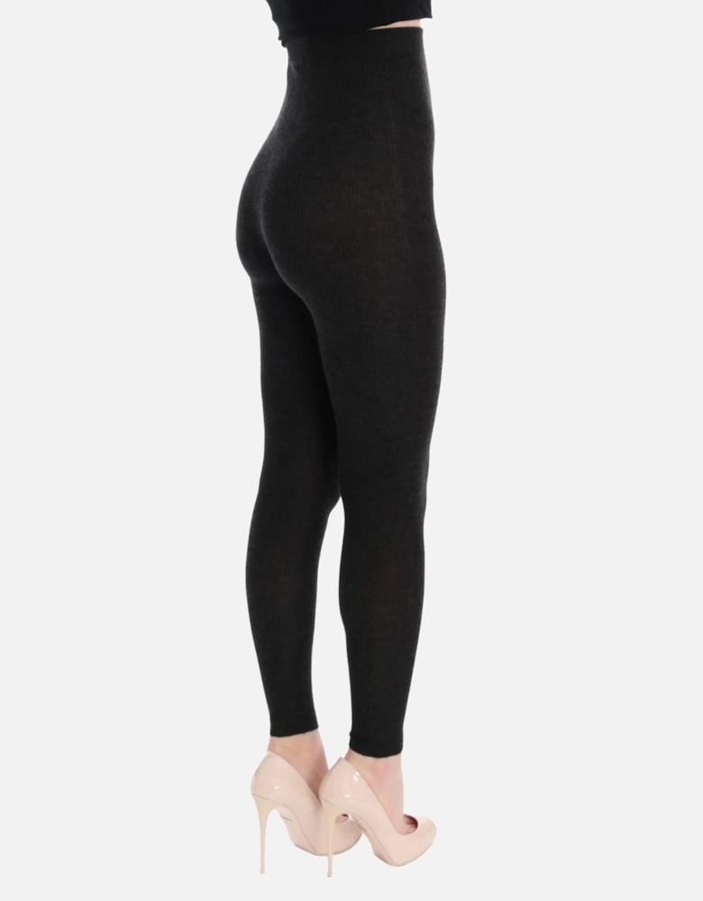 Wool Leggings Women - Gray Pantyhose