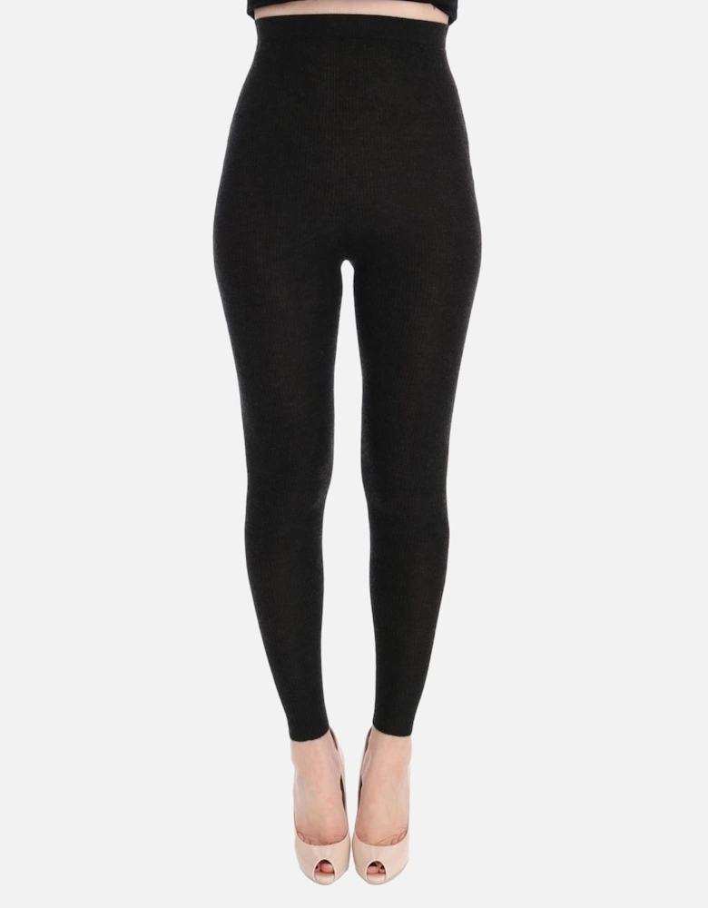 Wool Leggings Women - Gray Pantyhose