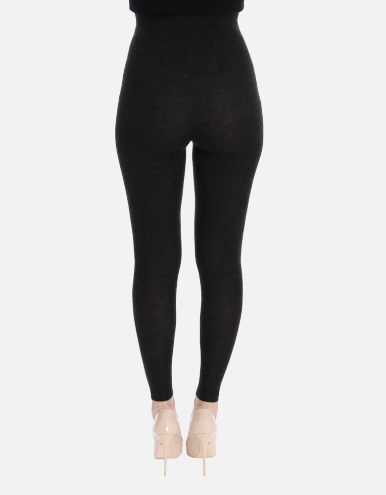 Wool Leggings Women - Gray Pantyhose