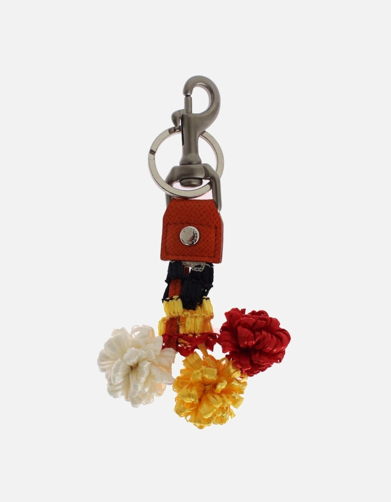 Dolce Gabbana Keychain Multicolor Tassel Keychain Women - Red