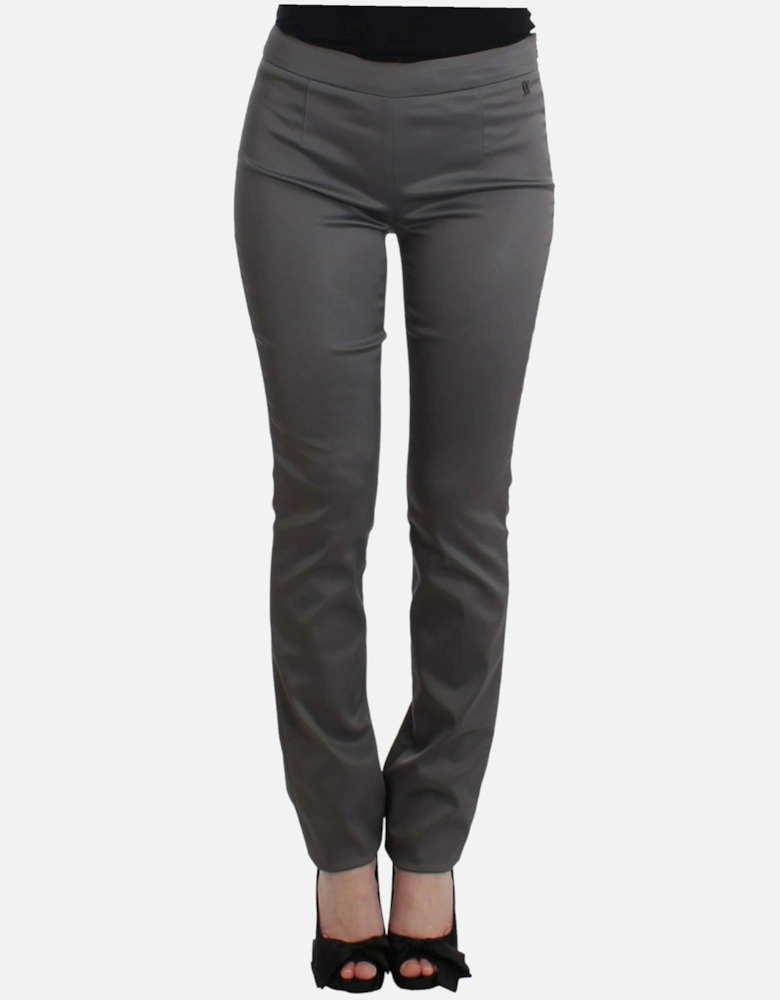 Galliano Pants Straight Leg Gray Women Jeans