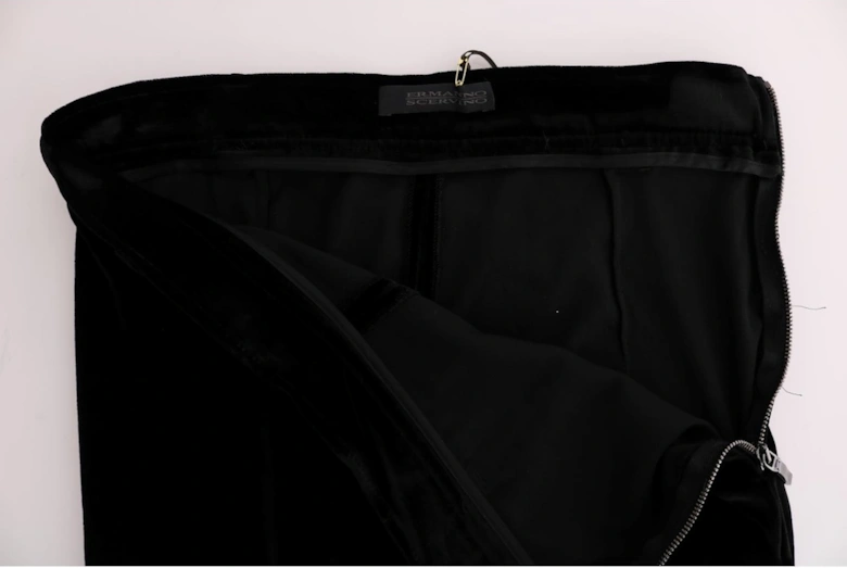 Velvet Trousers Black Style Women Jeans