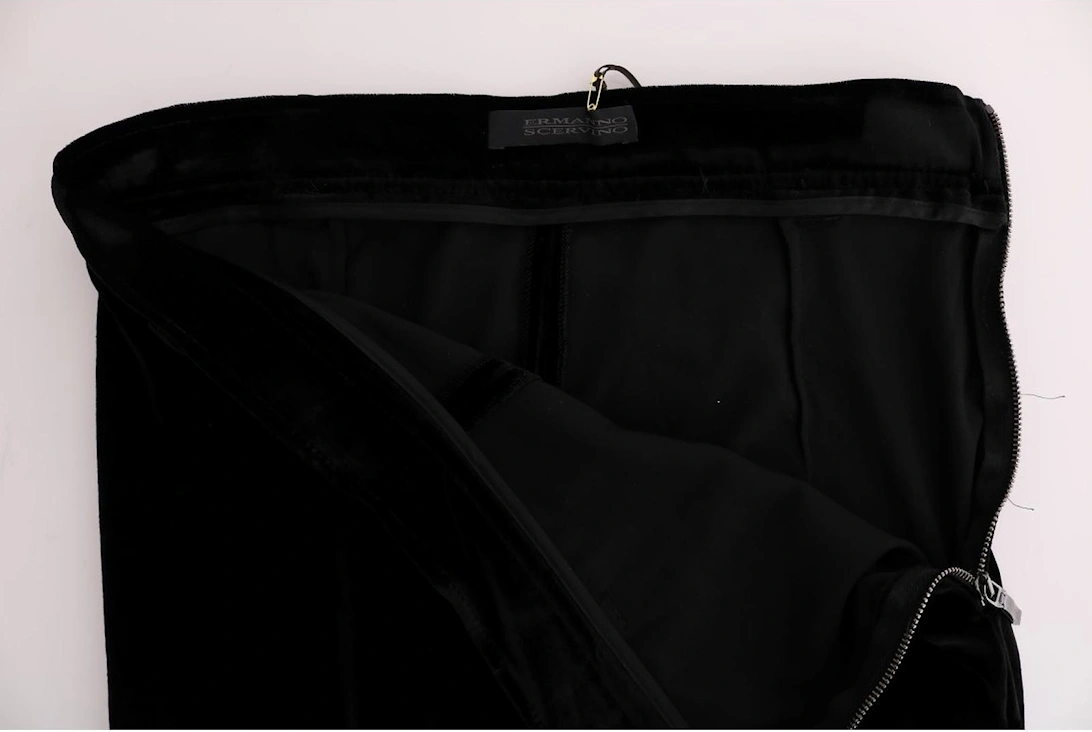 Velvet Trousers Black Style Women Jeans