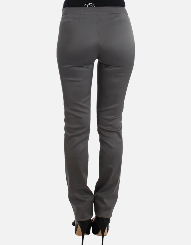 Galliano Pants Straight Leg Gray Women Jeans