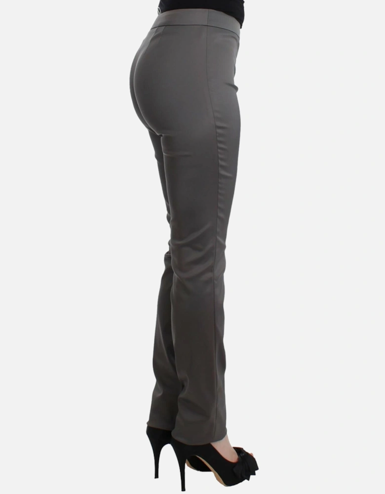 Galliano Pants Straight Leg Gray Women Jeans