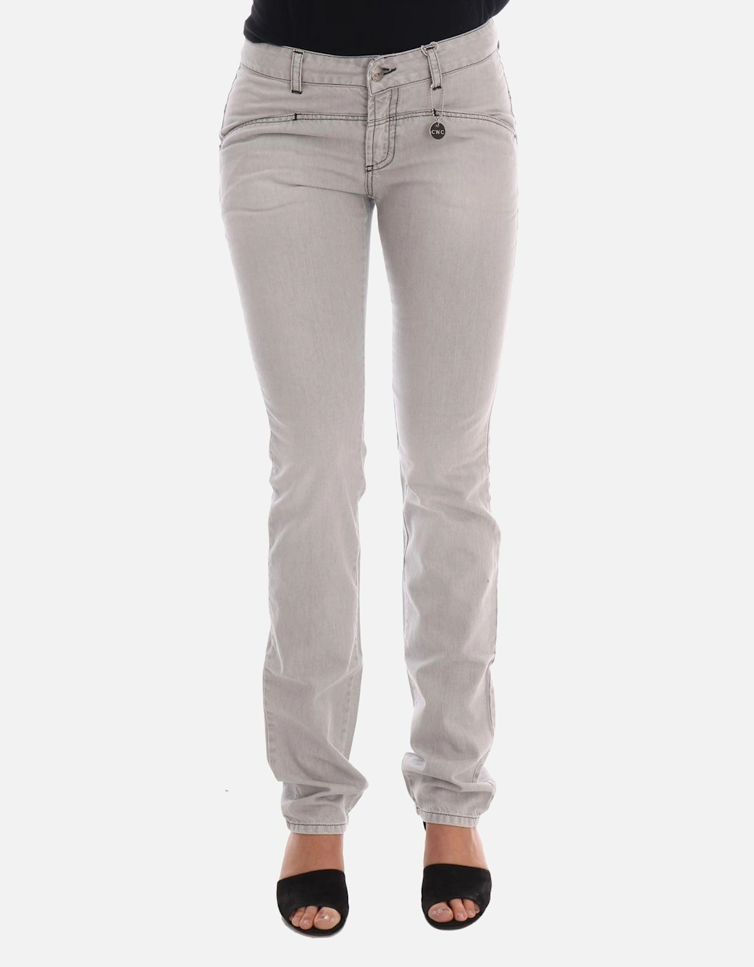 Super Slim Gray Wash Jeans Women Jeans, 7 of 6