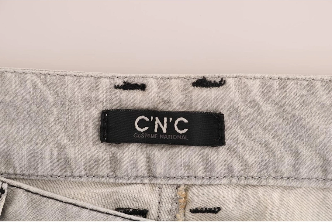 Super Slim Gray Wash Jeans Women Jeans