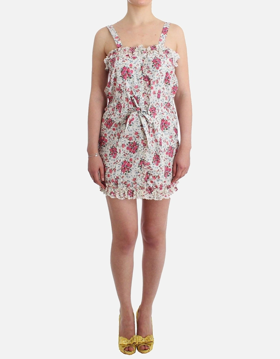 Floral Mini Dress Sleeveless Square Neck Women - Pink Dresses, 7 of 6