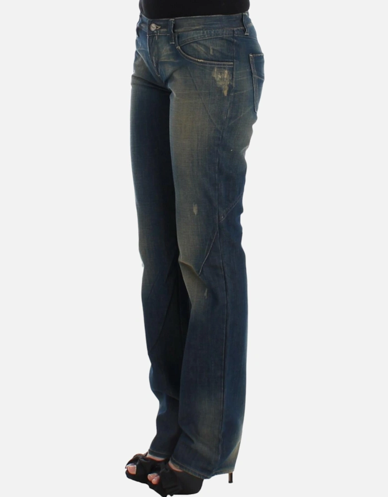 Straight Leg 100% Cotton Jeans Women - Blue Jeans