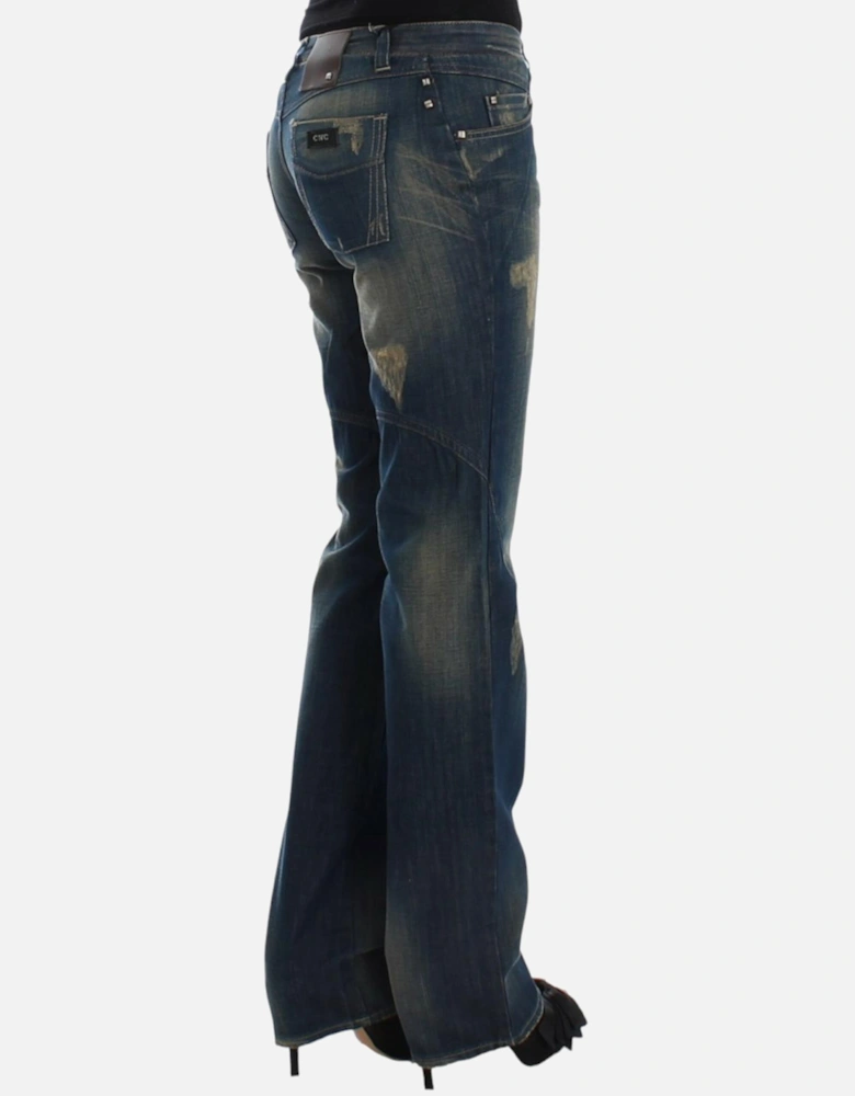 Straight Leg 100% Cotton Jeans Women - Blue Jeans