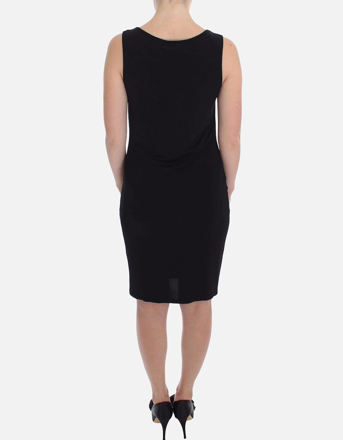 Sleeveless Ruched Jersey Dress Women - Black Dresses