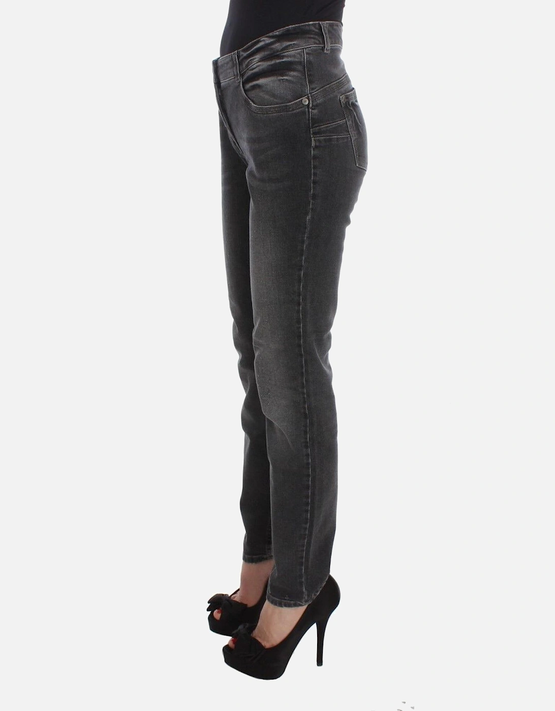 Regular Fit Cotton-Blend Jeans Women - Gray Jeans