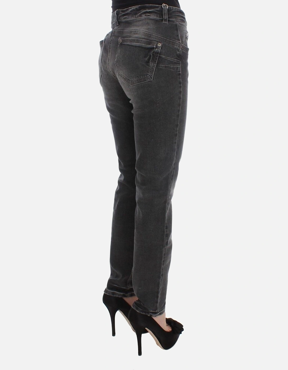 Regular Fit Cotton-Blend Jeans Women - Gray Jeans