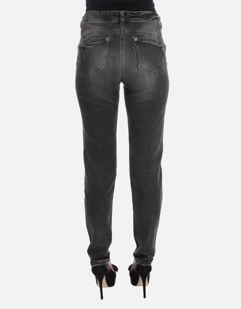 Regular Fit Cotton-Blend Jeans Women - Gray Jeans