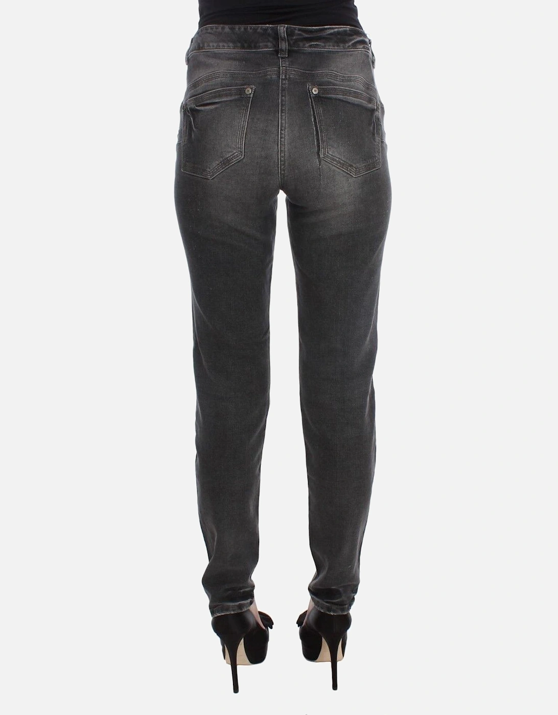 Regular Fit Cotton-Blend Jeans Women - Gray Jeans