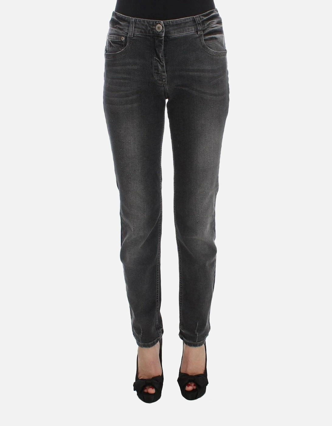 Regular Fit Cotton-Blend Jeans Women - Gray Jeans, 5 of 4