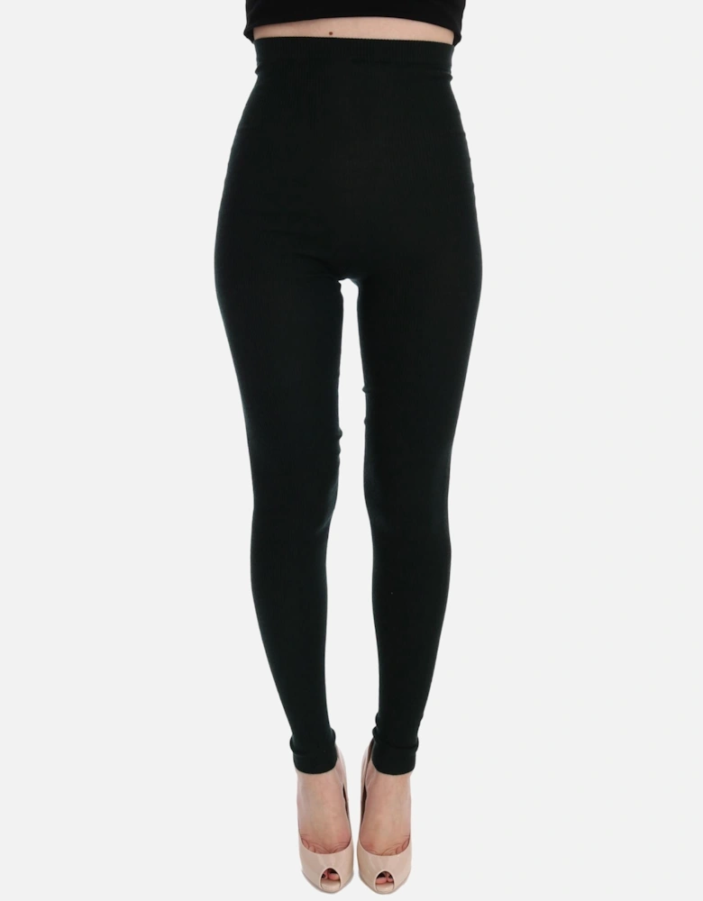 Ribbed Leggings StyleSIG32080 Women - Green Jeans