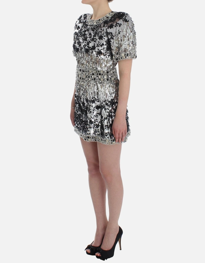 Crystal Sequined Norman Knight Inspired Dress Women - Silver Dresses