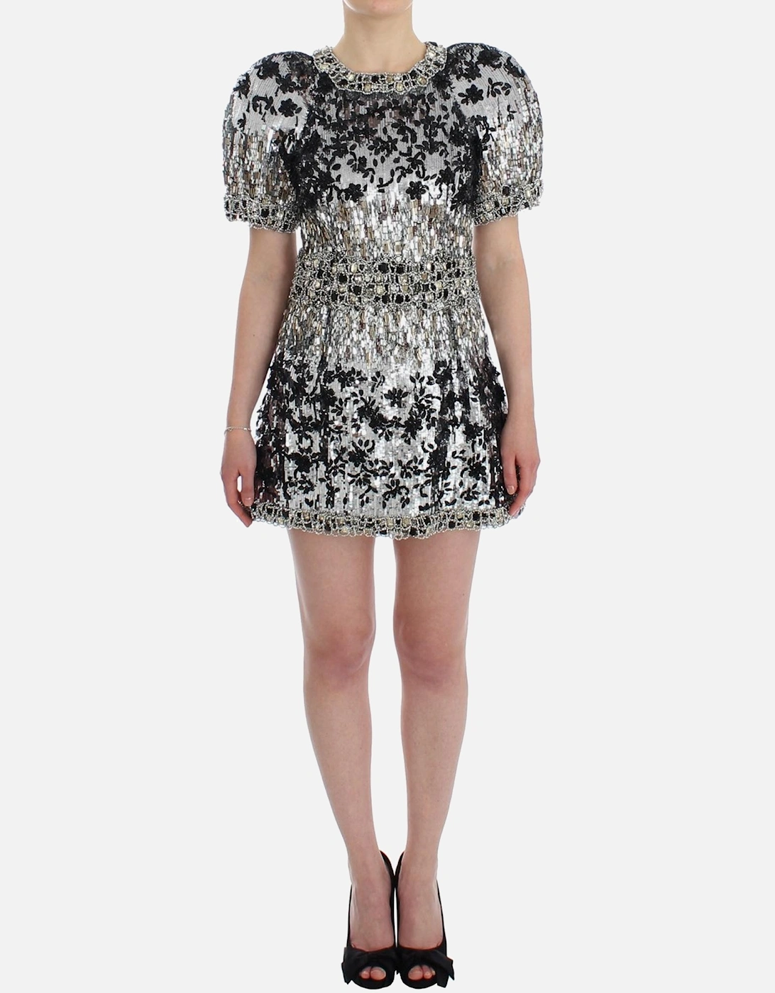 Crystal Sequined Norman Knight Inspired Dress Women - Silver Dresses, 7 of 6