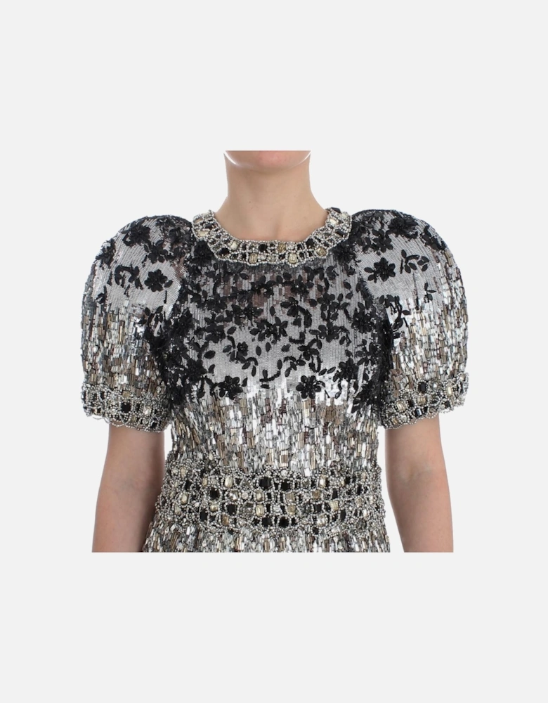 Crystal Sequined Norman Knight Inspired Dress Women - Silver Dresses