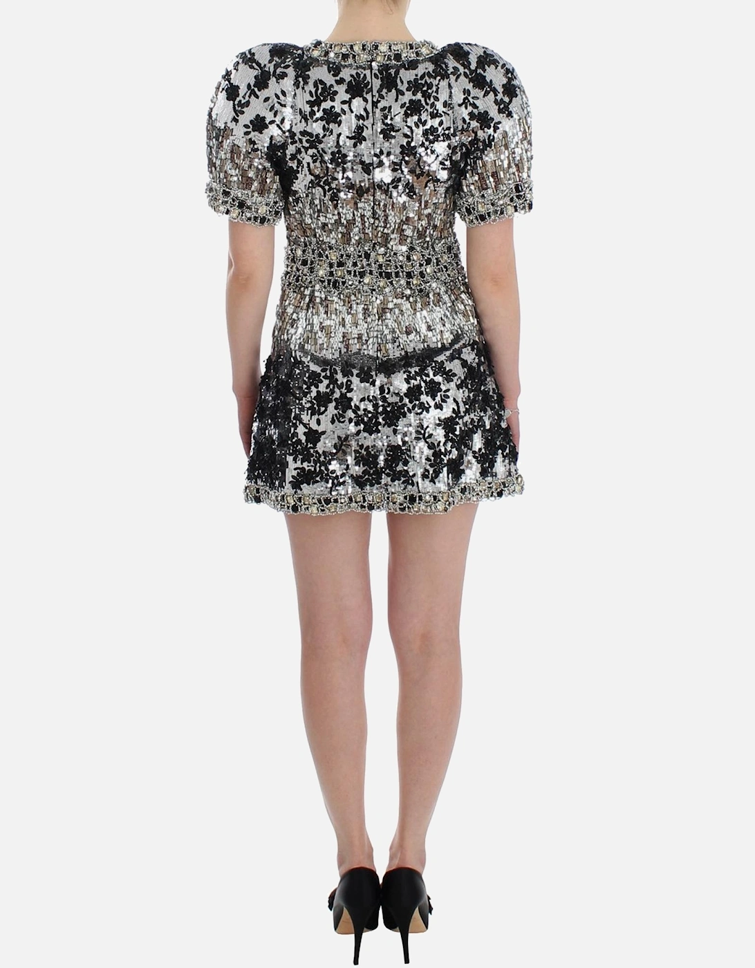 Crystal Sequined Norman Knight Inspired Dress Women - Silver Dresses