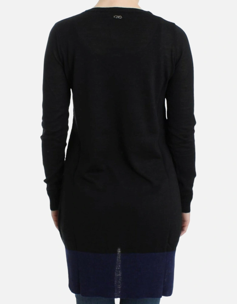 VNeck Long Sleeve Pullover Sweater Women - Black